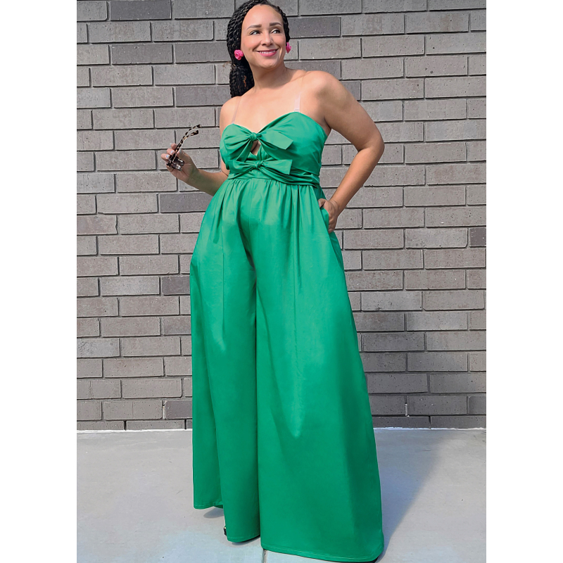 Patron KnowMe 2116.N5 (38-46) - Robe et combinaison nouées sur le devant