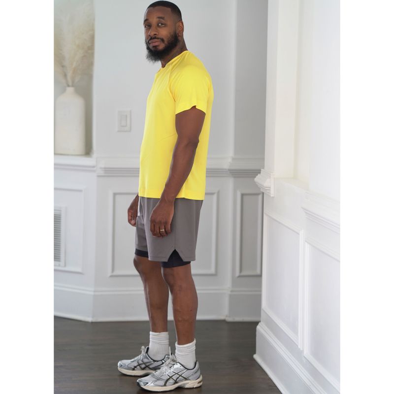 Patron KnowMe 2117.A (38-52) - Ensemble pour hommes : hauts en tricot et shorts avec détails fonctionnels