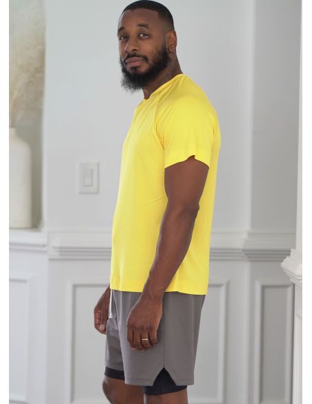 Patron KnowMe 2117.A (38-52) - Ensemble pour hommes : hauts en tricot et shorts avec détails fonctionnels