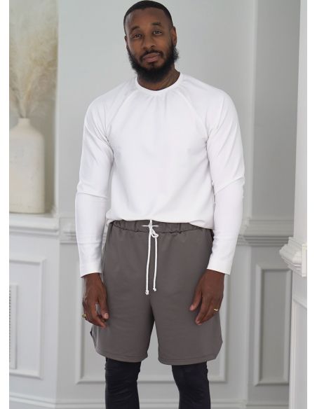 Patron KnowMe 2117.A (38-52) - Ensemble pour hommes : hauts en tricot et shorts avec détails fonctionnels