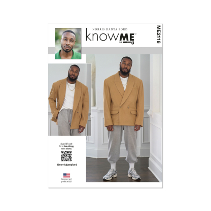 Patron KnowMe 2118.AA (46-54) - Veste oversize croisée avec détails raffinés