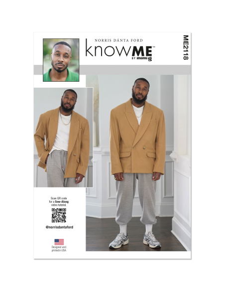 Patron KnowMe 2118.BB (56-64) - Veste oversize croisée avec détails raffinés