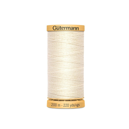 Fil à Bâtir Gütermann 200m – Coloris 919 Blanc cassé