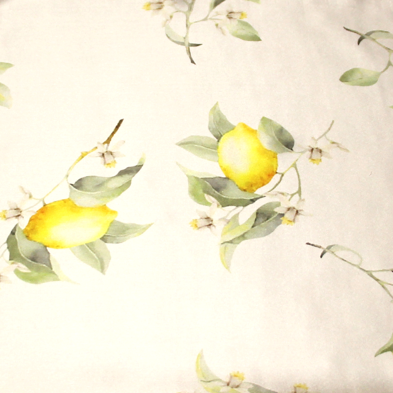 Satin 100% soie - Citron