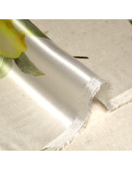 Satin 100% soie - Citron