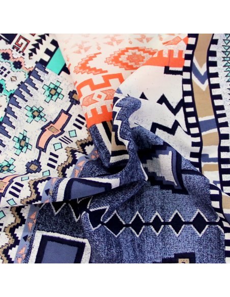 Javanaise imprimée - Aztèque Corail