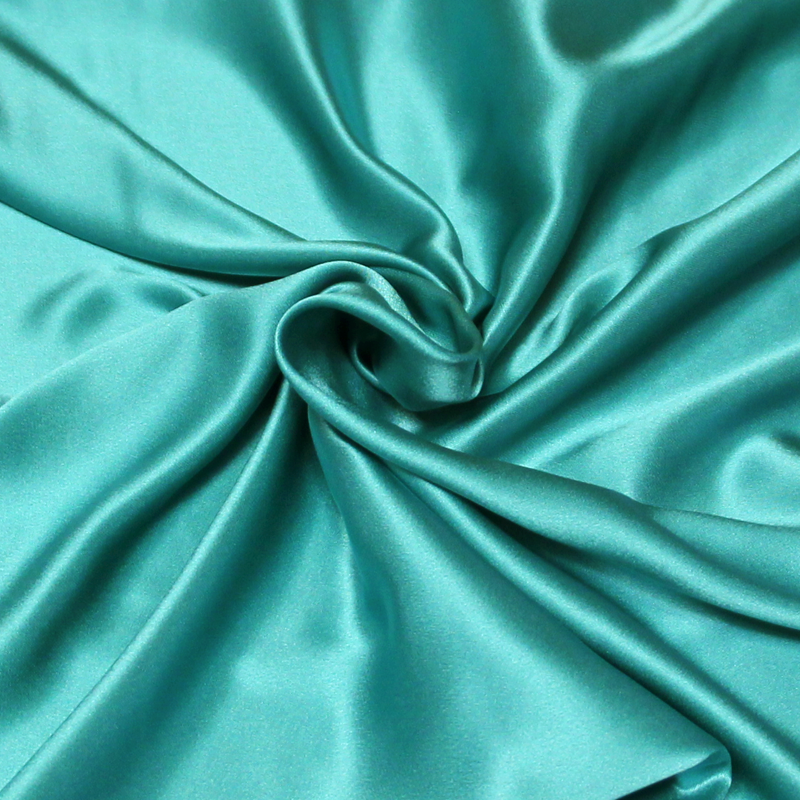 Satin 100% soie - Turquoise