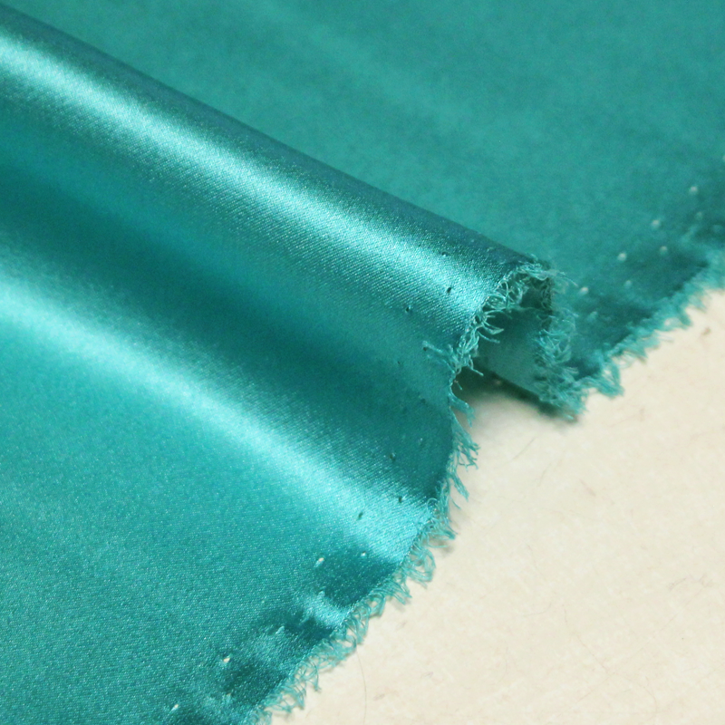 Satin 100% soie - Turquoise