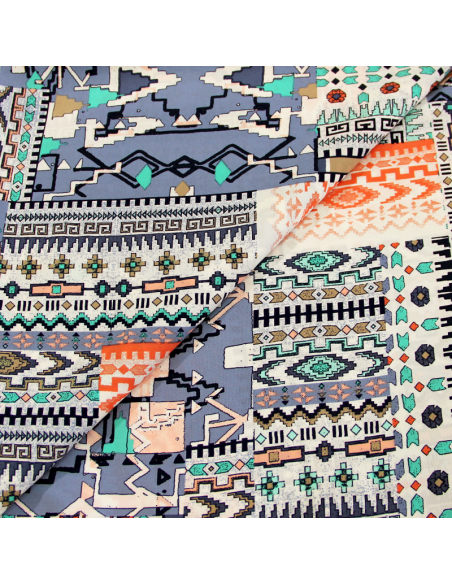 Javanaise imprimée - Aztèque Corail