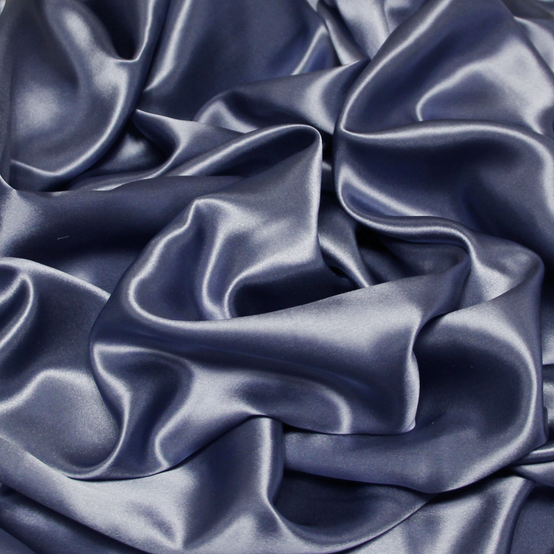 Satin 100% soie - Bleu violet