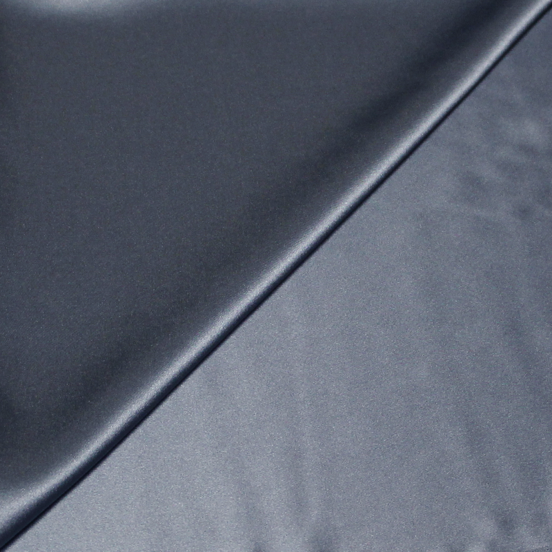 Satin 100% soie - Bleu gris