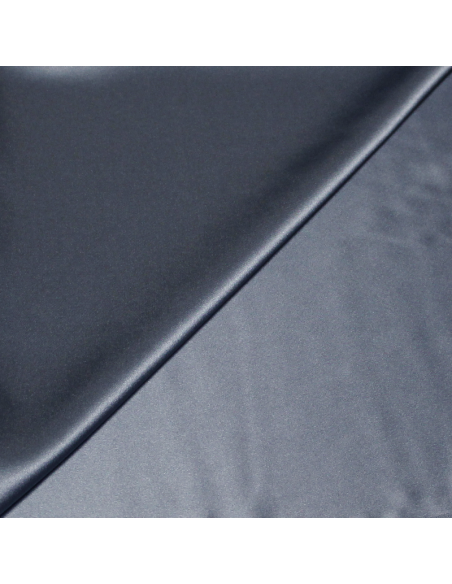 Satin 100% soie - Bleu gris