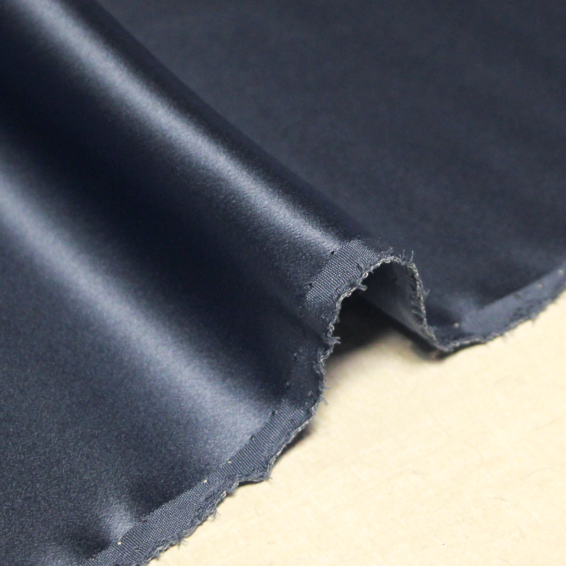 Satin 100% soie - Bleu gris