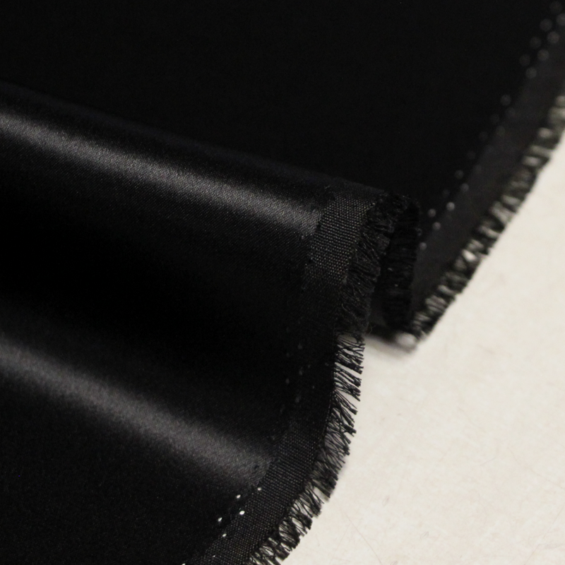 Satin 100% soie - Noir