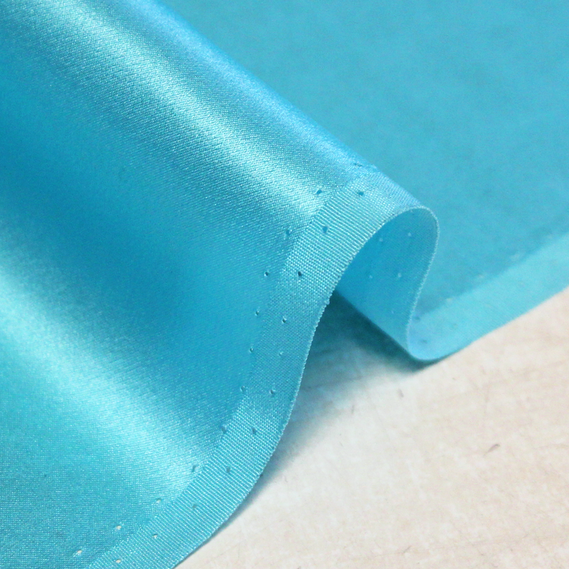 Satin 100% soie - Bleu azur