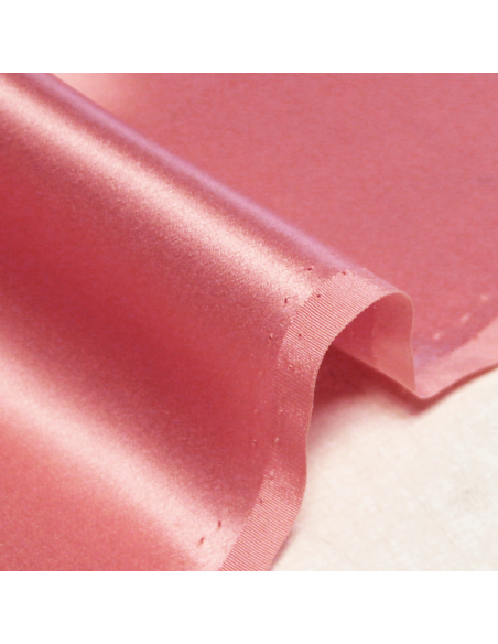 Satin 100% soie - Rose