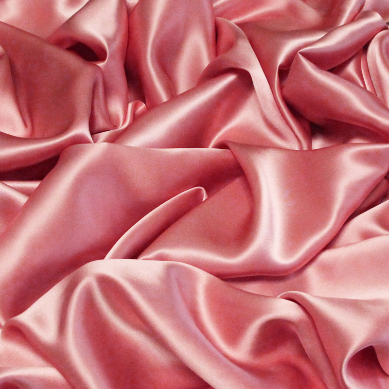 Satin 100% soie - Rose