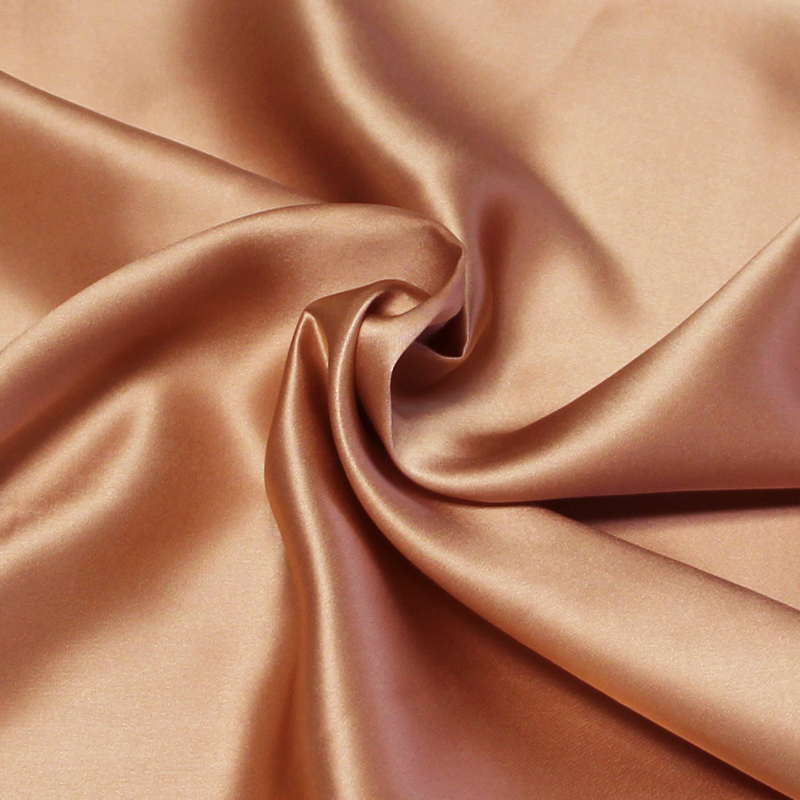 Satin 100% soie - Cheeky bronze