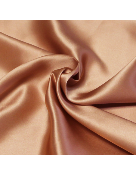 Satin 100% soie - Cheeky bronze
