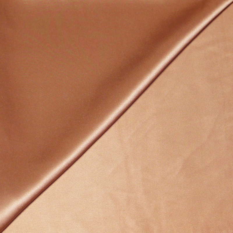 Satin 100% soie - Cheeky bronze