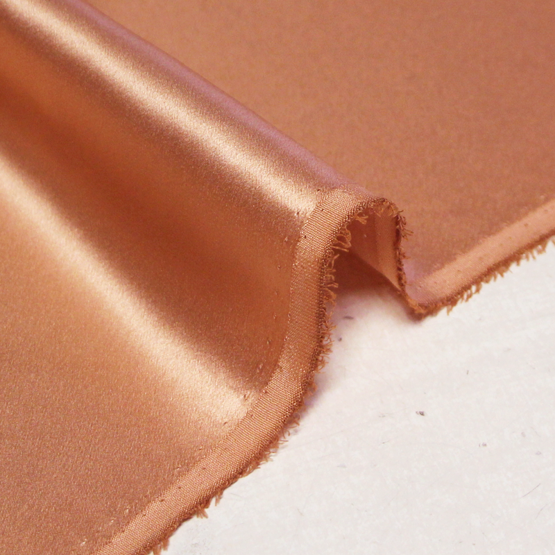 Satin 100% soie - Cheeky bronze