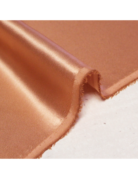 Satin 100% soie - Cheeky bronze