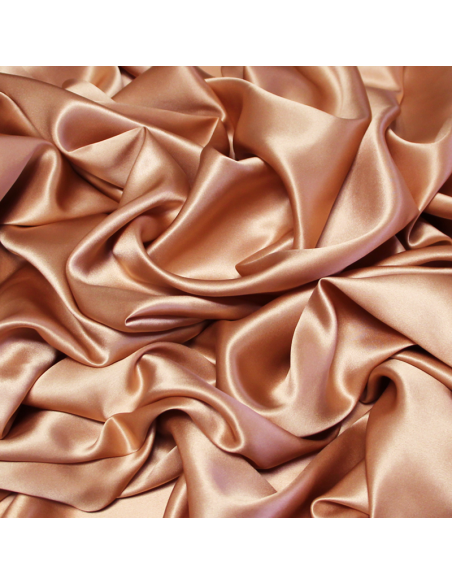 Satin 100% soie - Cheeky bronze