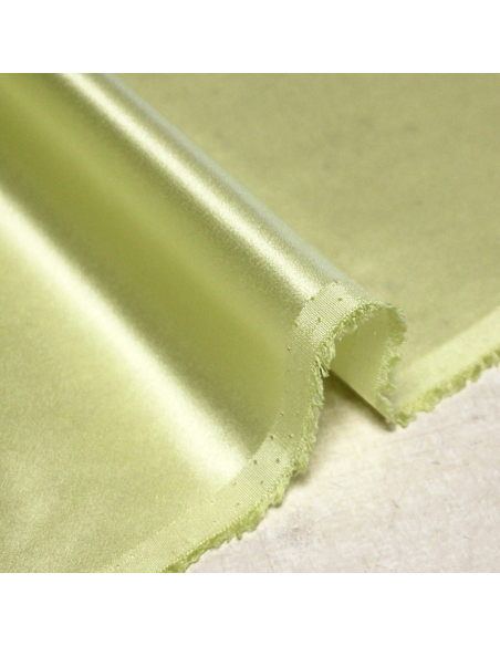 Satin 100% soie - Jaune