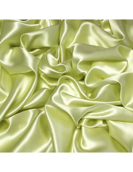Satin 100% soie - Jaune