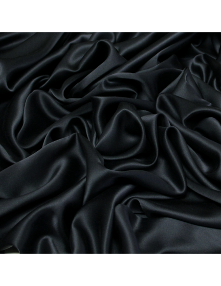 Satin 100% soie - Ardoise
