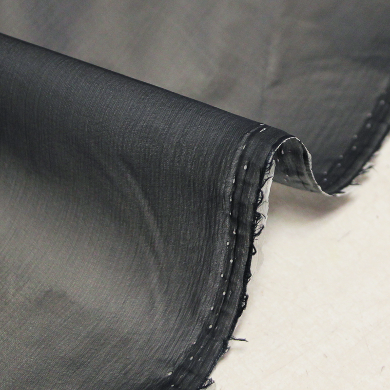 Mousseline 100% soie imperméable - Noir