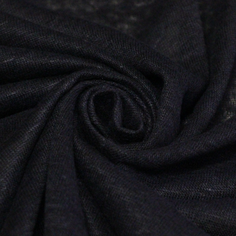 Jersey 100% lin - Bleu nuit