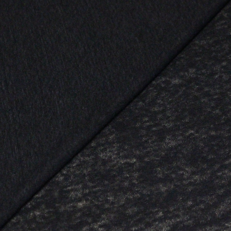 Jersey 100% lin - Bleu nuit