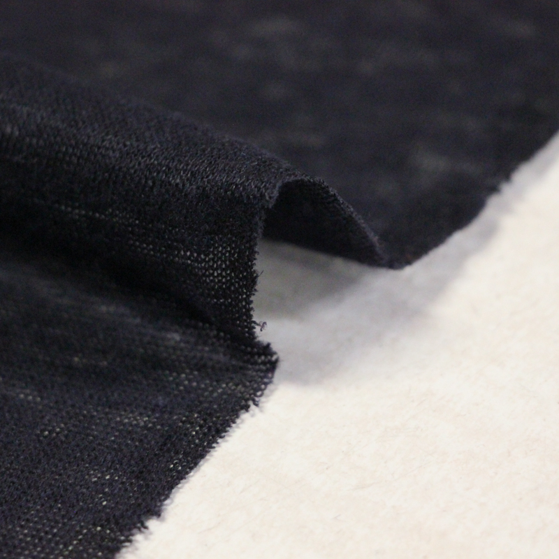 Jersey 100% lin - Bleu nuit