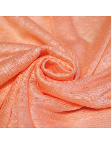 Jersey 100% lin - Saumon