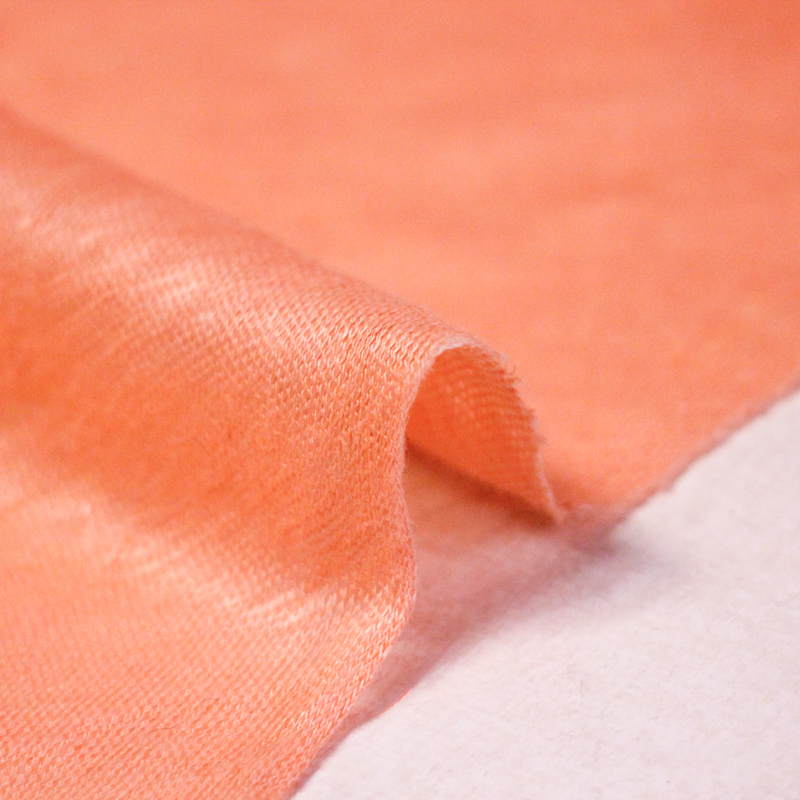 Jersey 100% lin - Saumon