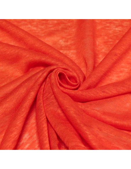Jersey 100% lin - Orange