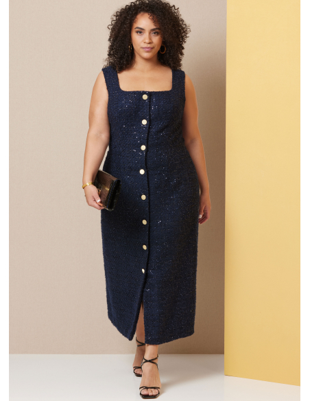 Patron Butterick 7022 BB (50-56) - Robes ajustées sans manches à encolure carrée