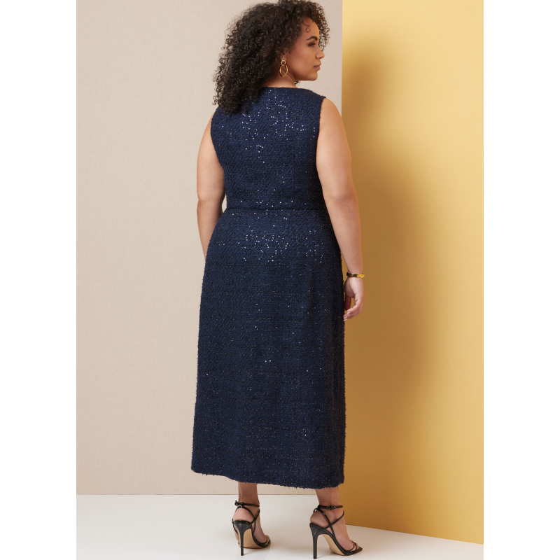 Patron Butterick 7022 BB (50-56) - Robes ajustées sans manches à encolure carrée