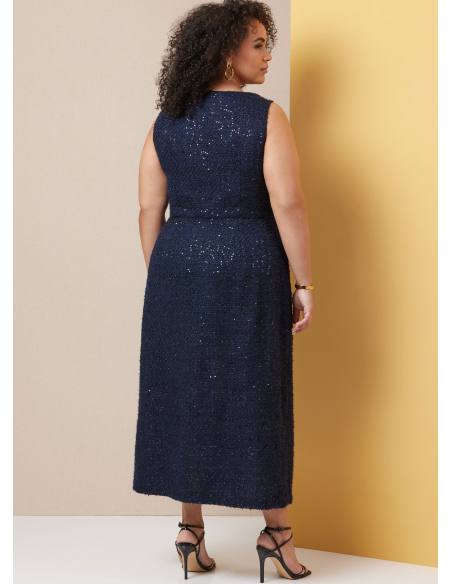 Patron Butterick 7022 BB (50-56) - Robes ajustées sans manches à encolure carrée