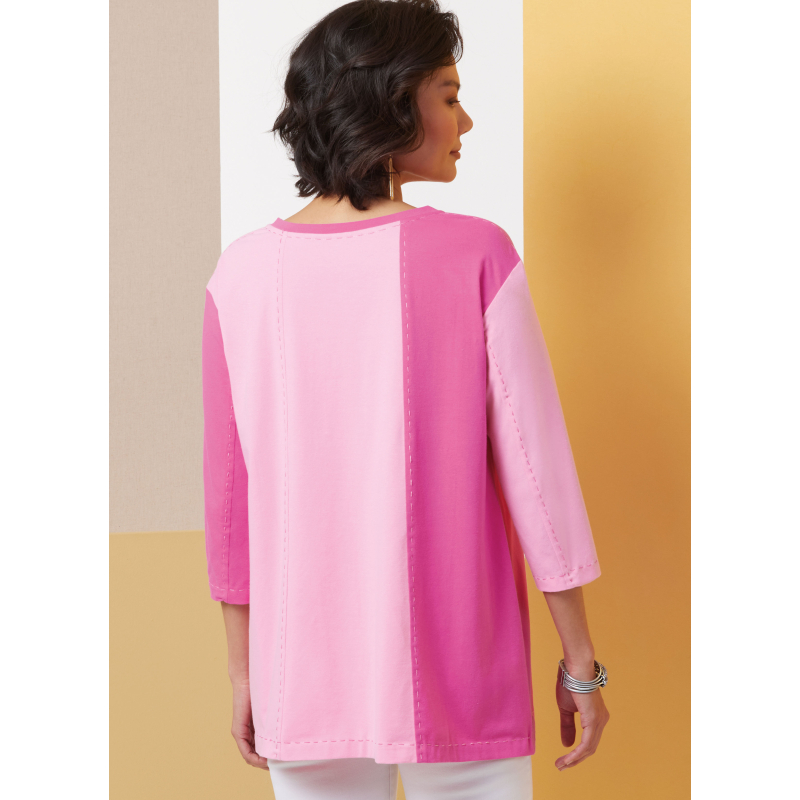 Patron Butterick 7023 A (32-54) - Tuniques amples à manches 3/4