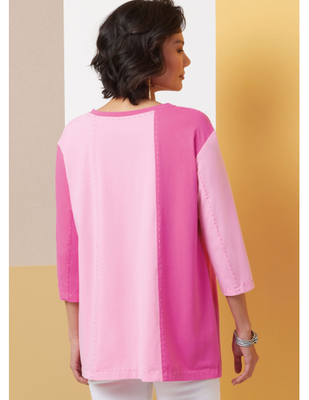 Patron Butterick 7023 A (32-54) - Tuniques amples à manches 3/4