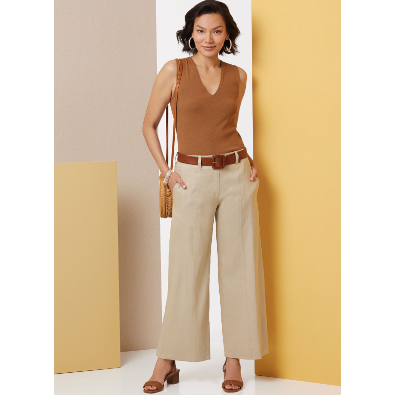 Patron Butterick 7024 K5 (36-44) - Pantalons à jambes larges