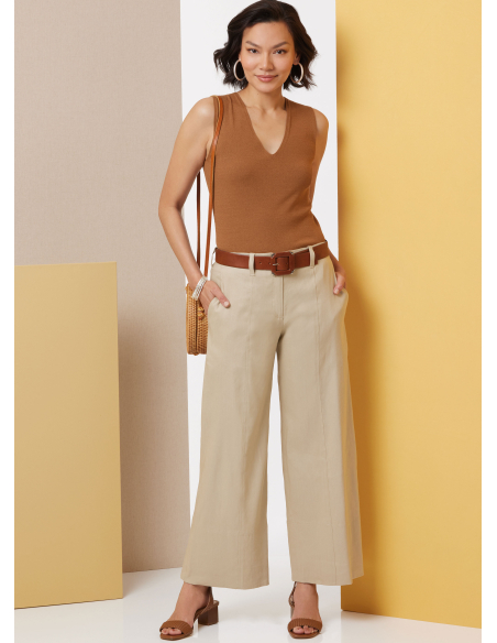 Patron Butterick 7024 Y5 (46-54) - Pantalons à jambes larges