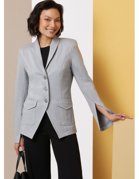 Patron Butterick 7026 K5 (36-44) - Vestes à col châle et manches fendues