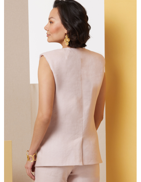 Patron Butterick 7027 Y5 (46-54) - Gilet moulant et pantalon évasé