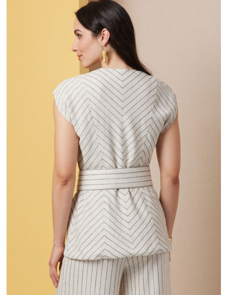 Patron Butterick  7028 U5 (44-52) - Haut semi-ajusté et pantalon large