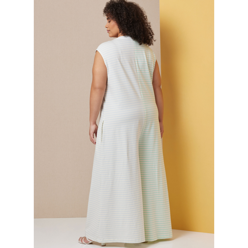 Patron Butterick  7029 AA (38-46) - Combinaisons de détente à ouverture boutonnée