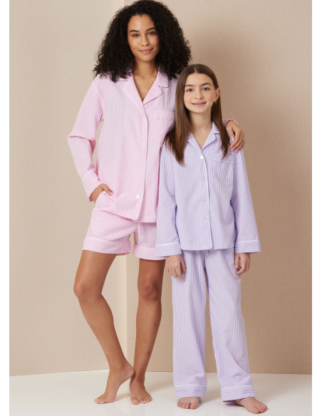 Patron Butterick  7030 A (5-16/32-50) - Chemises amples avec short et pantalon élastiqués