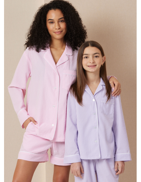 Patron Butterick  7030 A (5-16/32-50) - Chemises amples avec short et pantalon élastiqués